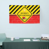 Gepersonaliseerde bouwpartij spandoek (Beurs)