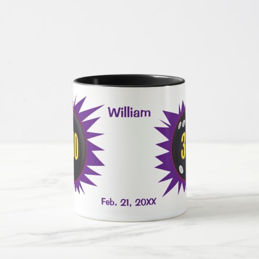 Gepersonaliseerde Bowling 300 Game, Bowling Ball T Mok (Midden)