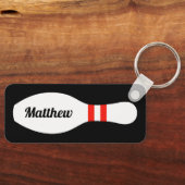 Gepersonaliseerde bowling pin sleutelhanger voor b (Voorkant)