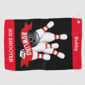Gepersonaliseerde Bowling Pro Bowling-handdoeken Golfhanddoek (Horizontaal)