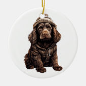 Gepersonaliseerde Boykin Spaniel Hond Keramisch Ornament (Voorkant)