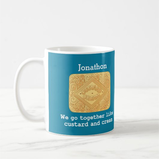 Gepersonaliseerde Boyvriend Biscuit-Mok Koffiemok (Links)