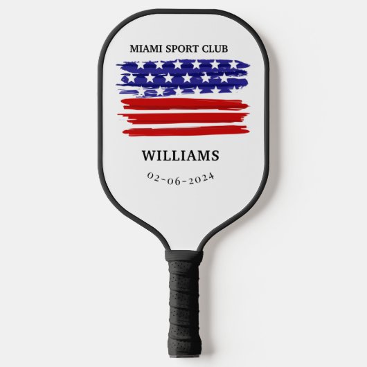 Gepersonaliseerde brandweermonogram pickleball paddle (Voorkant)