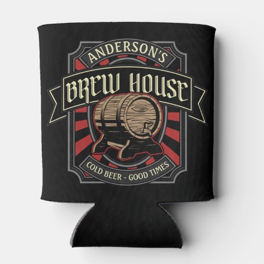 Gepersonaliseerde Breedhuis Etiket Bierbrouwerij P Blikjeskoeler (Achterkant)