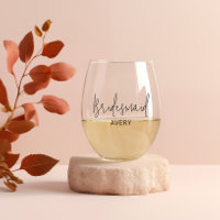 Gepersonaliseerde Bridal Party Wijnglas Set