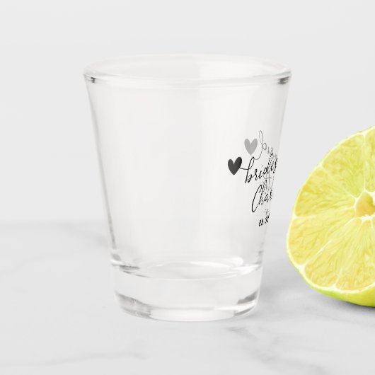 Gepersonaliseerde Bridesmaid de Naam van het Manus Shot Glas (Links)