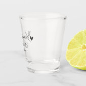 Gepersonaliseerde Bridesmaid de Naam van het Manus Shot Glas (Rechts)