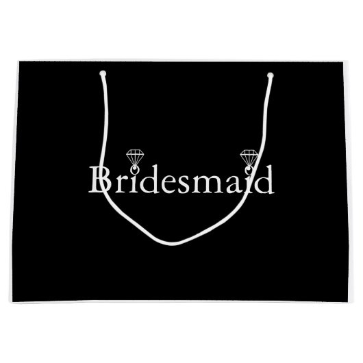 Gepersonaliseerde Bridesmaid Ring Large Cadeauzakje (Voorkant)