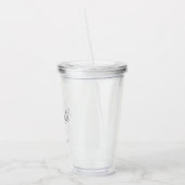 Gepersonaliseerde bridesmaïd's monogram en naam acryl drinkbeker (Links)