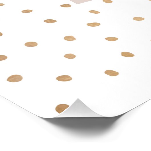 Gepersonaliseerde brief Aangepaste naam Monogram Perfect Poster (Hoek)