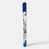 Gepersonaliseerde brief M Elegant Floral Glitter Case-Mate iPhone Case (Achterkant / Links)