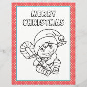 Gepersonaliseerde brief van Santa & Kleurplaat (Achterkant)