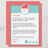 Gepersonaliseerde brief van Santa & Kleurplaat (Voorkant / Achterkant)