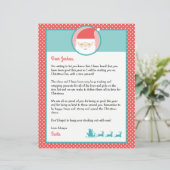 Gepersonaliseerde brief van Santa & Kleurplaat (Staand voorkant)