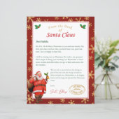 Gepersonaliseerde brief van Santa | Noordpoolpost (Staand voorkant)