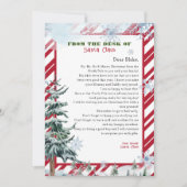 Gepersonaliseerde brief van Sinterklaas Kerstmis Kaart (Voorkant)