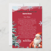 Gepersonaliseerde brief van Sinterklaas Kerstmis Kaart (Voorkant)