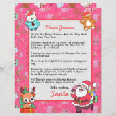 Gepersonaliseerde brief van Sinterklaas voor kinde (Voorkant / Achterkant)