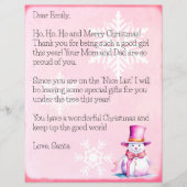 Gepersonaliseerde brief van Sinterklaas voor meisj (Voorkant)