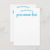 Gepersonaliseerde briefkaarten voor Baby-kinderdag (Voorkant / Achterkant)