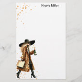 Gepersonaliseerde briefpapier Girly (Voorkant)