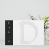 Gepersonaliseerde briefpapier of uitnodiging (Staand voorkant)