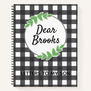 Gepersonaliseerde brieven aan mijn zoon Journal Notitieboek