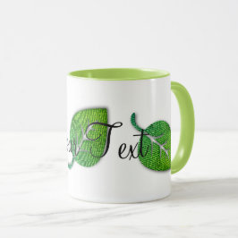 Gepersonaliseerde Bright Cheerful Leaf Mok