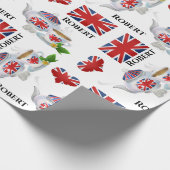 Gepersonaliseerde British Tea Cadeaupapier (Hoek)