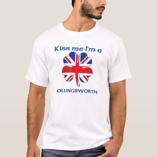 Gepersonaliseerde Britse kus Ik ben Hollingsworth T-shirt