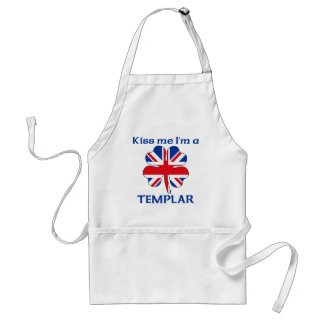 Gepersonaliseerde Britse kus Ik ben Templar Standaard Schort