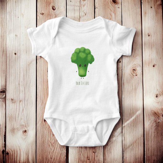 Gepersonaliseerde Broccoli Naam Schattigee Baby Ou Romper