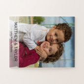 Gepersonaliseerde broeder zuster Foto Gift Legpuzzel (Horizontaal)
