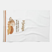 Gepersonaliseerde broodliefhebber theedoek (Horizontaal)