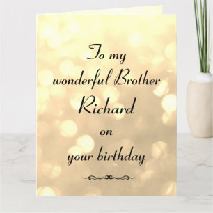 Gepersonaliseerde Brother Birthday Kaart