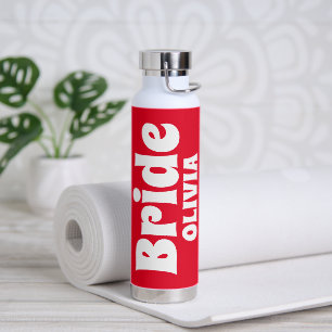 Gepersonaliseerde bruid Bachelorette Waterfles