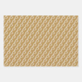 Gepersonaliseerde bruid & bruidegom bruiloft goude inpakpapier vel (Voorkant 3)