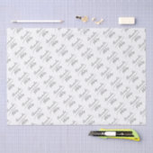 Gepersonaliseerde bruid en bruidegom wit tissuepapier (Craft)