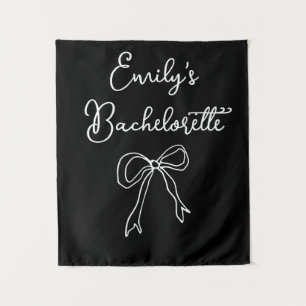 Gepersonaliseerde bruid naam Bachelorette Photo Bo Wandkleed