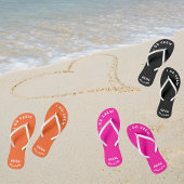 Gepersonaliseerde bruid om zwart en wit te zijn teenslippers