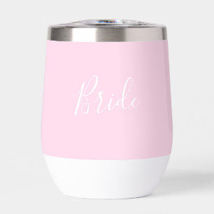 Gepersonaliseerde bruid Roze Script Eenvoudige bru