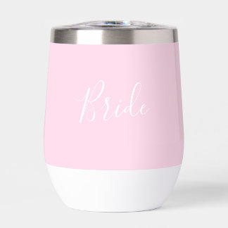 Gepersonaliseerde bruid Roze Script Eenvoudige bru