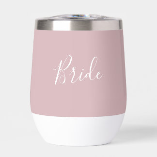 Gepersonaliseerde bruid Roze Script Eenvoudige bru