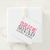 Gepersonaliseerde bruid Squad - Elegant vrijgezell Bedankjes Labels (In situ)