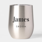 Gepersonaliseerde bruidegom bruiloft (Achterkant)