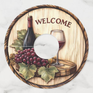 Gepersonaliseerde bruids gunst Tags Wijnglaslabel