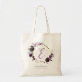 Gepersonaliseerde bruidsmeisje bruids partij voors tote bag (Voorkant)