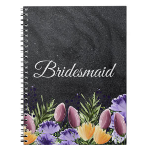 Gepersonaliseerde bruidsmeisje cadeau idee notitieboek