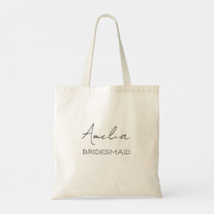 Gepersonaliseerde bruidsmeisje Canvas tas