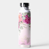 Gepersonaliseerde bruidsmeisje geschenken magenta waterfles (Links)